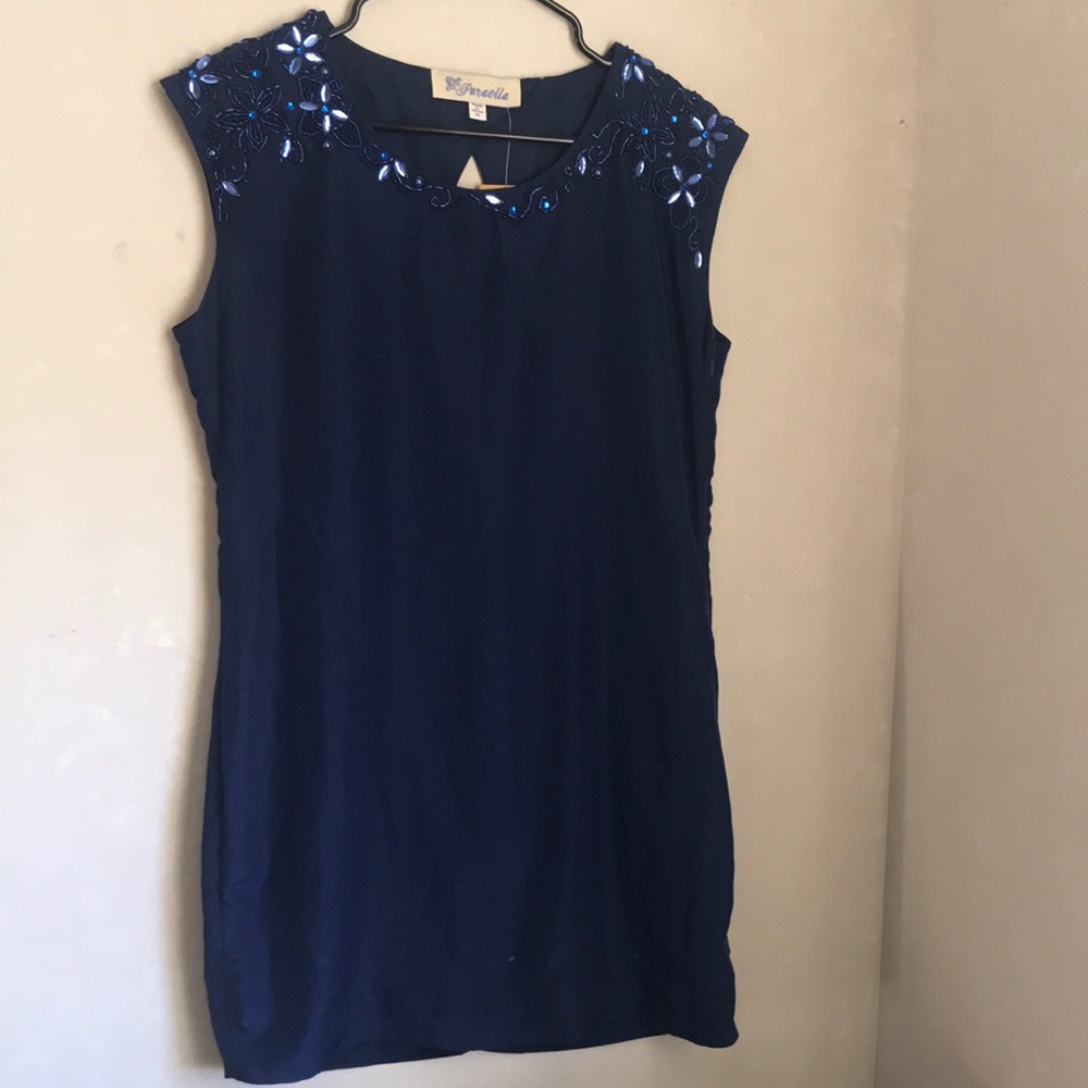 NWT 💙 royal blue beaded dress